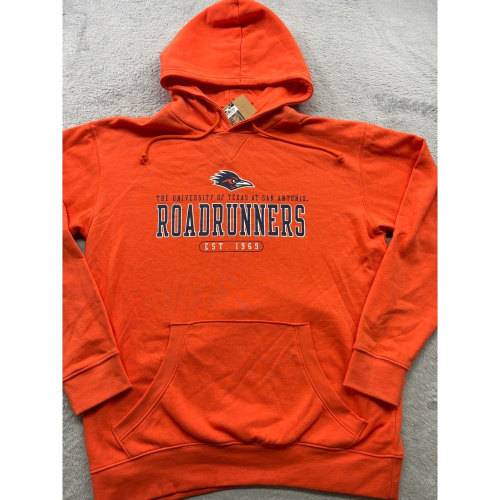 University‎ of Texas San Antonio UTSA Roadrunners Orange Hoodie Mens Large New